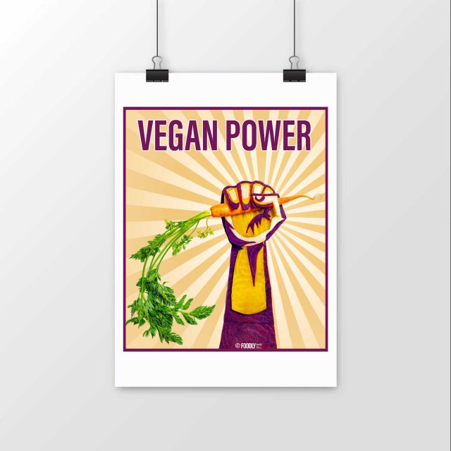 Vegan Power / Premium Matte Paper Poster - Portrait