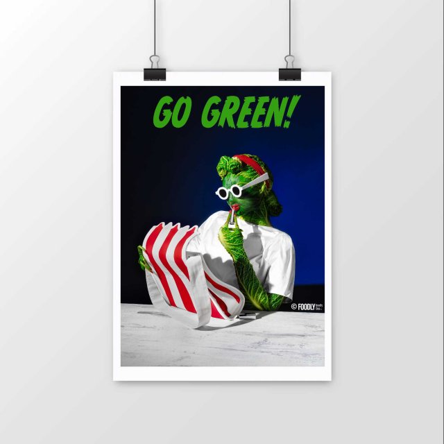 Go Green! Premium Luster Paper Poster - Portrait
