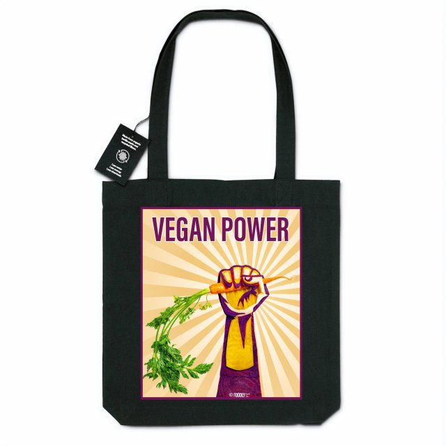 Vegan Power / Recycled Organic Totebag