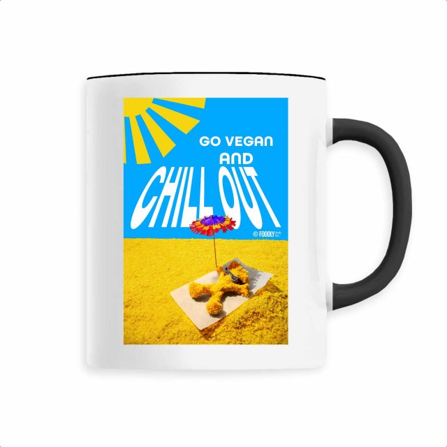 Go Vegan and Chill out / Ceramic mug