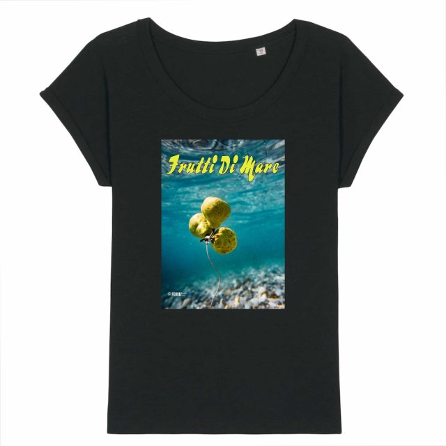 Frutti di Mare/Pear/ROUNDER - Women Slub T-shirt - Rolled Sleeve