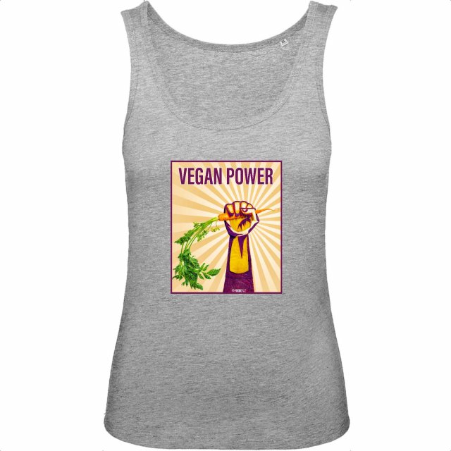 Vegan Power / Women Tank Top 100% organic cotton