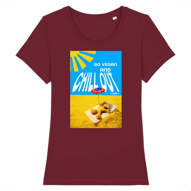Go Vegan and Chill out / Women T-shirt - 100% organic cotton - EXPRESSER