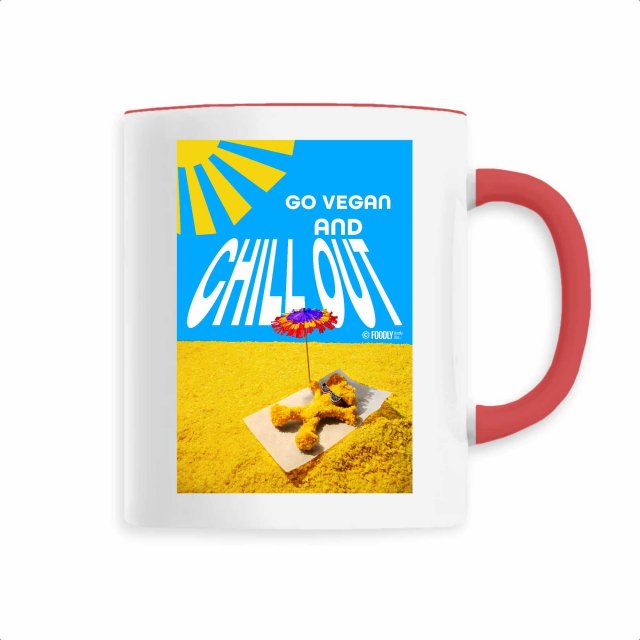 Go Vegan and Chill out / Ceramic mug