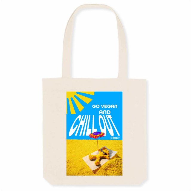 Go Vegan and Chill Out / Organic Totebag