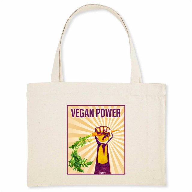 Vegan Power / Organic Shopping bag
