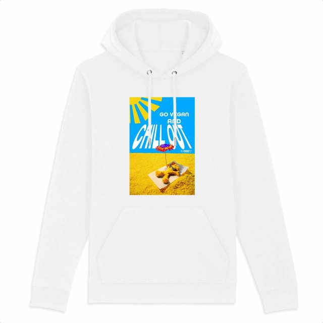 Go Vegan and Chill out / Unisex Organic Hoodie - CRUISER