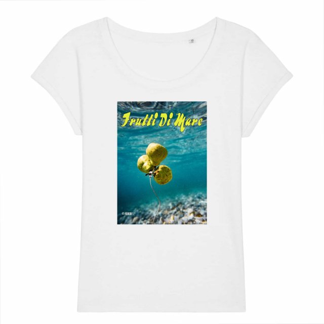 Frutti di Mare/Pear/ROUNDER - Women Slub T-shirt - Rolled Sleeve